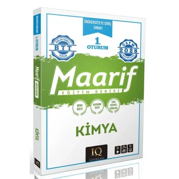 IQ YAYINLARI 1.OTURUM MAARİF KİMYA EĞİTİM SERİSİ