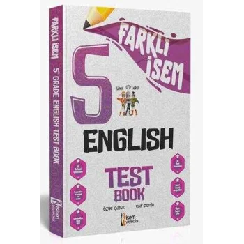 İSEM Yayıncılık 2025 Farklı İsem 5. Sınıf İngilizce Soru Bankası