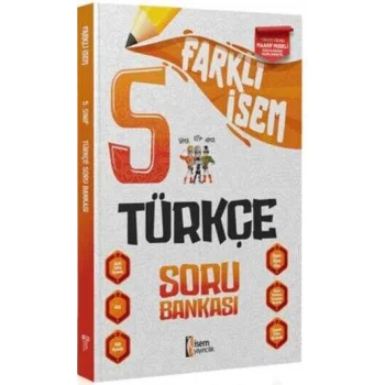 İSEM Yayıncılık 5. Sınıf Türkçe Farklı İsem Soru Bankası