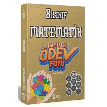 İSEM Yayıncılık 8. Sınıf Matematik Haftalık Ödev Föyü