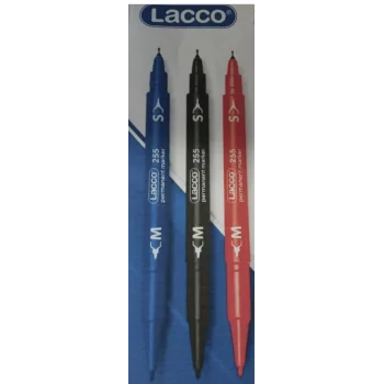 lacco parmenent 3 lü set kırmızı mavi siyah