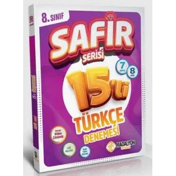 Madalyon Yayınları Safir 8. Sınıf Türkçe Branş Deneme 15`li