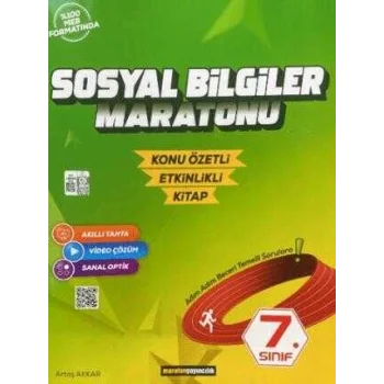 Maraton Yayıncılık 7. Sınıf Sosyal Bilgiler Maratonu Konu Özetli - Etkinlikli Kitap
