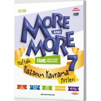 MORE & MORE HAFTALIK KAZANIM KAVRAMA FÖYLERİ (40 FÖY)