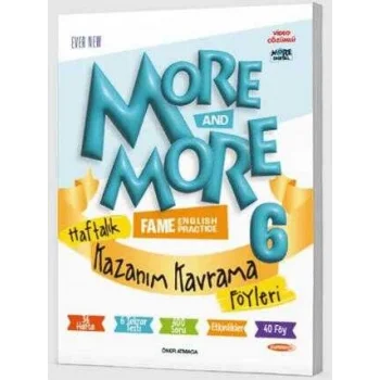 MORE & MORE HAFTALIK KAZANIM KAVRAMA FÖYLERİ (40 FÖY)