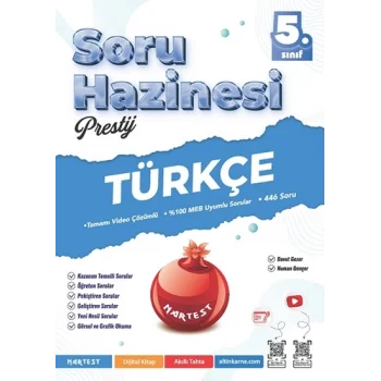 Nartest Yayınevi 5. Sınıf Prestij Türkçe Soru Hazinesi