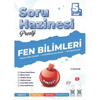 Nartest Yayınevi 5. Sınıf Prestij Fen Bilimleri Soru Hazinesi
