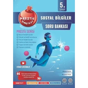 Nartest Yayınevi 5. Sınıf Prestij Sosyal Bilgiler Soru Bankası