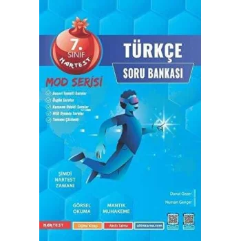 Nartest Yayınevi 7. Sınıf Türkçe Mod Serisi Soru Bankası