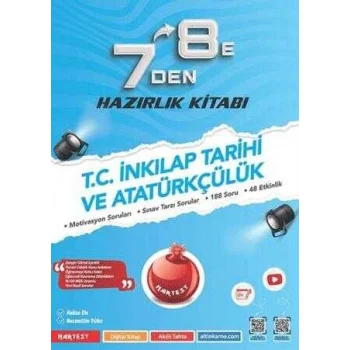 Nartest Yayınevi 7`den 8`e T.C. İnkılap Tarihi ve Atatürkçülük Hazırlık Kitabı