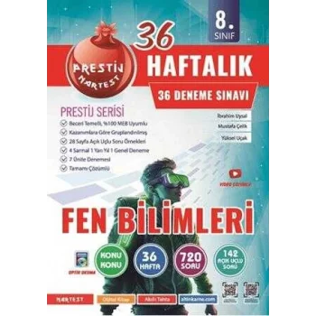 Nartest Yayınevi 8. Sınıf Haftalık Fen Bilimleri Denemeleri