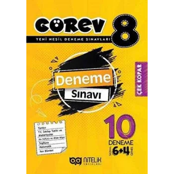Nitelik Yayınları 8. Sınıf Görev 8 Deneme