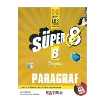 Nitelik Yayınları Nitelik 8 Paragraf Süper B Sb