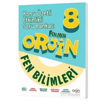 ORJİN 8 FEN BİLİMLERİ KONU ÖZETLİ ETKİNLİKLİ SORU BANKASI