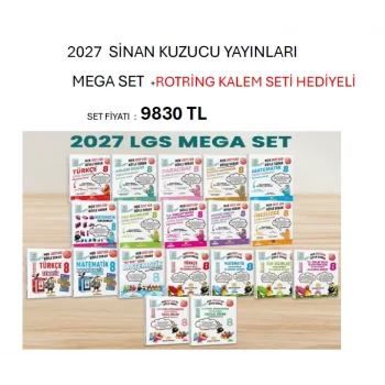 Sinan Kuzucu 2027 LGS MEGA SET+rotring kalem set hediyeli