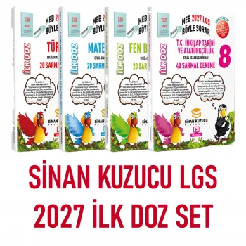 SİNAN KUZUCU 8. SINIF LGS - MEB BÖYLE SORAR SARMAL BRANŞ DENEME SETİ İlk Doz (2027-LGS)