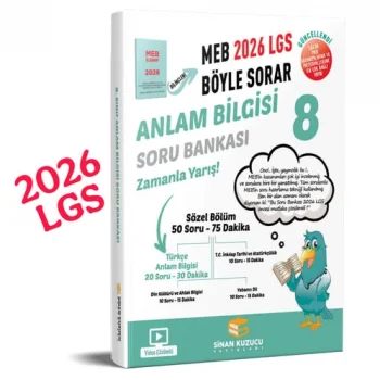 sinan kuzucu 8. Sınıf 2026 Lgs Meb Böyle Sorar ANLAM BİLGİSİ Soru Bankası Video Çözümlü