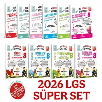 sinan kuzucu lgs 8 sınıf soru bankası vre deneme seti SÜPER SET ( 2026 - LGS )