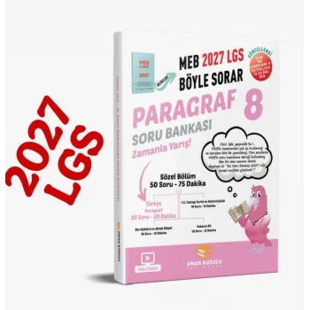 Sinan Kuzucu PARAGRAF Soru Bankası (8. Sınıf 2027 Meb Böyle Sorar)