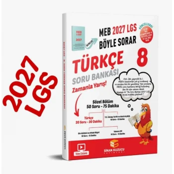 Sinan Kuzucu TÜRKÇE Soru Bankası (8. Sınıf 2027 Meb Böyle Sorar)