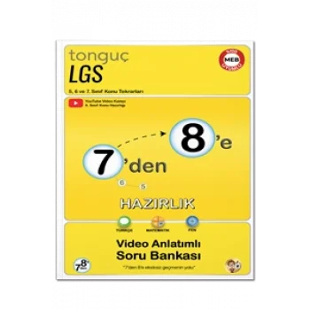 tonguç yayınları 7den 8e Hazırlık Kitabı