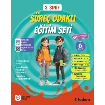 Tudem 3. Sınıf Süreç Odaklı Eğitim Seti (6 KİTAP) 2026-2027
