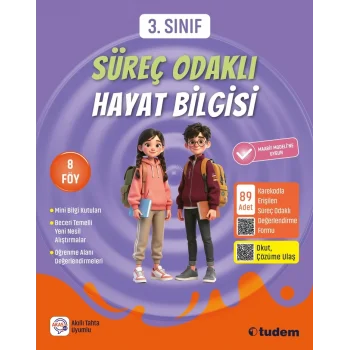 Tudem 3. Sınıf Süreç Odaklı Hayat Bilgisi 2026-2027