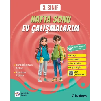 Tudem 3. Sınıf Hafta Sonu Ev Çalışmalarım 2026-2027