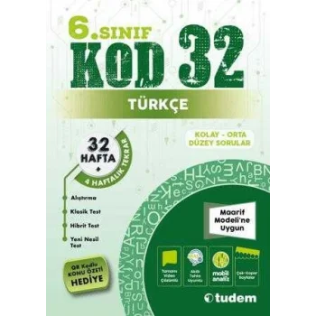Tudem Yayınları 6. Sınıf Türkçe Kod 32