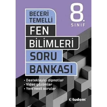 Tudem Yayınları 8. Sınıf Fen Bilimleri Beceri Temelli Soru Bankası