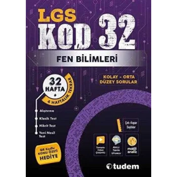 Tudem Yayınları LGS Kod 32 Fen Bilimleri