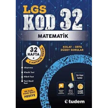 Tudem Yayınları Lgs Matematik KOD 32