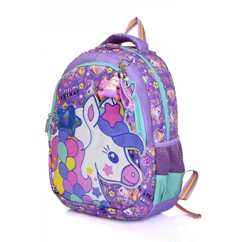 Muggle Unicorn Desenli Okul Sırt Çantası
