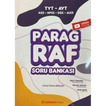 Uzman Kariyer Yayınları TYT-AYT-DGS-ALES-KPSS Paragraf Soru Bankası