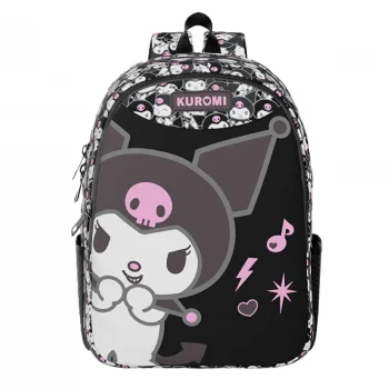 Wiggle Kuromi Okul Çantası Pembe Siyah