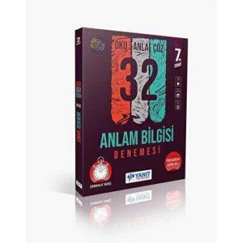 Yanıt 7. Sınıf Anlam Bilgisi 32 Deneme