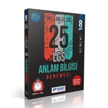 Yanıt 8. Sınıf Anlam Bilgisi 25 Deneme