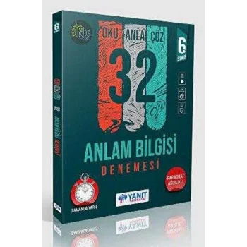Yanıt Yayınları 6. Sınıf Anlam Bilgisi 32 Deneme