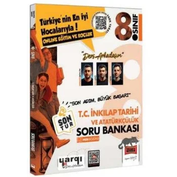 Yargı Ders Arkadaşım 8.Sınıf LGS TC İnkılap Tarihi ve Atatürkçülük Son Tur Soru Bankası