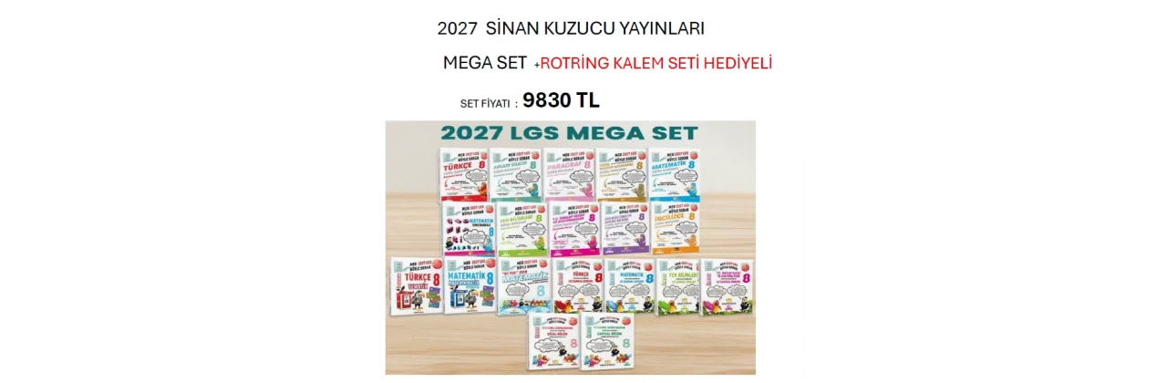 sinan kuzucu yayınları 2027 mega set
