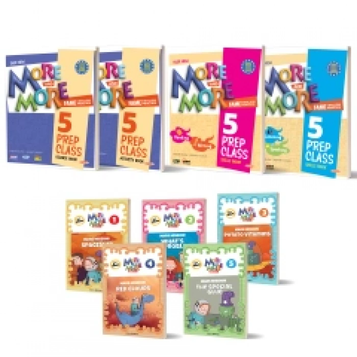 5 MORE&MORE PREP CLASS 5 LI SET (HIKAYE SETI + COURSE BOOK + ACTIVITY BOOK + SKILLS 1 + SKILLS 2)