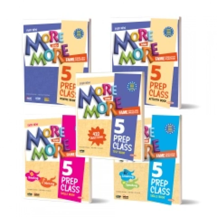 5 MORE&MORE PREP CLASS 5 LI SET (TEST BOOK + COURSE BOOK + ACTIVITY BOOK + SKILLS 1 + SKILLS 2)