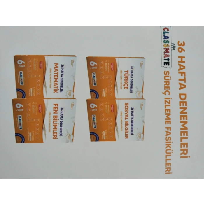 6 sınıf Classmate 36 Hafta Denemeleri seti mat+fen+türkçe+sosyal 4 al 3 öde