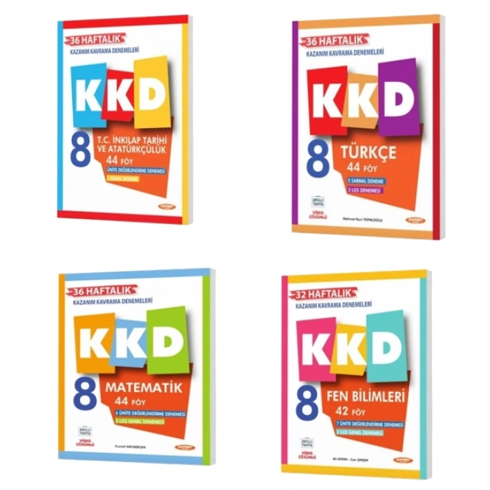 8 sınıf fenomen yayınları kkd föyleri 4 lü set 4 al 3 öde