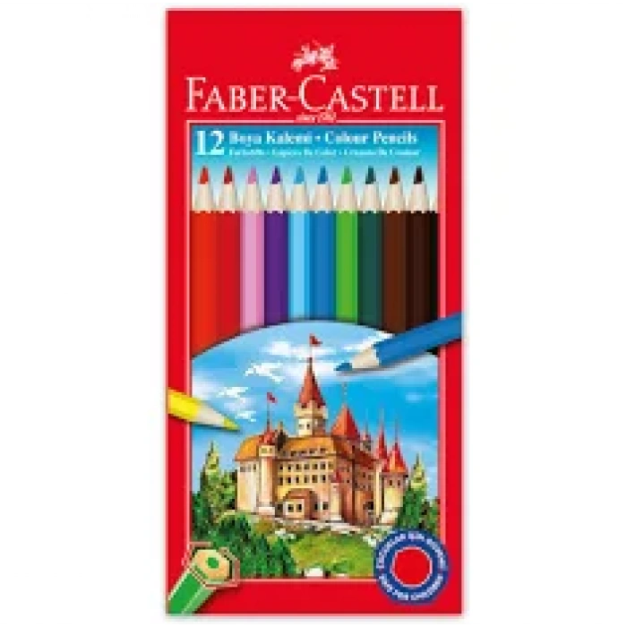 FABER CASTELL 12 Lİ KARTON KURU BOYA