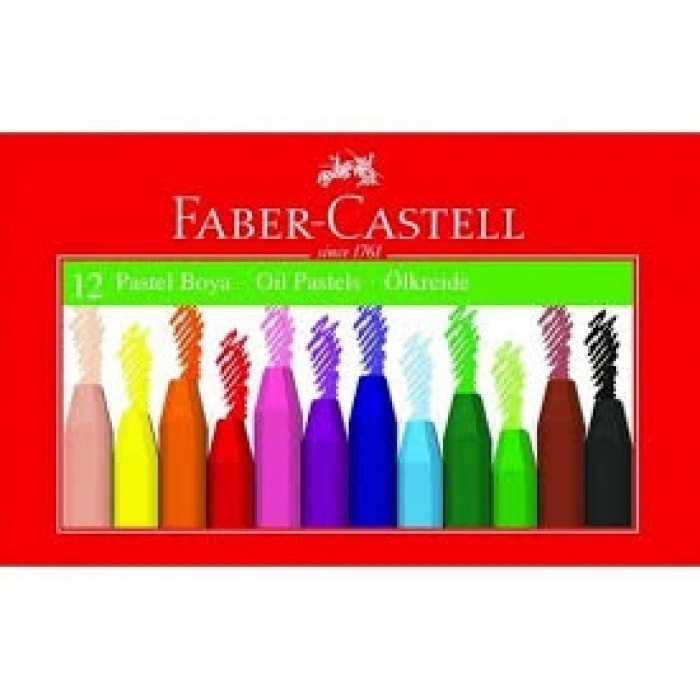 FABER CASTELL 12 Lİ PASTEL BOYA KARTON KUTU