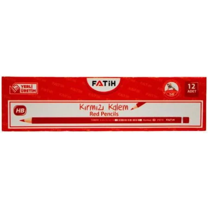 FATİH HB KIRMIZI KOPYA KALEMİ 12 ADET