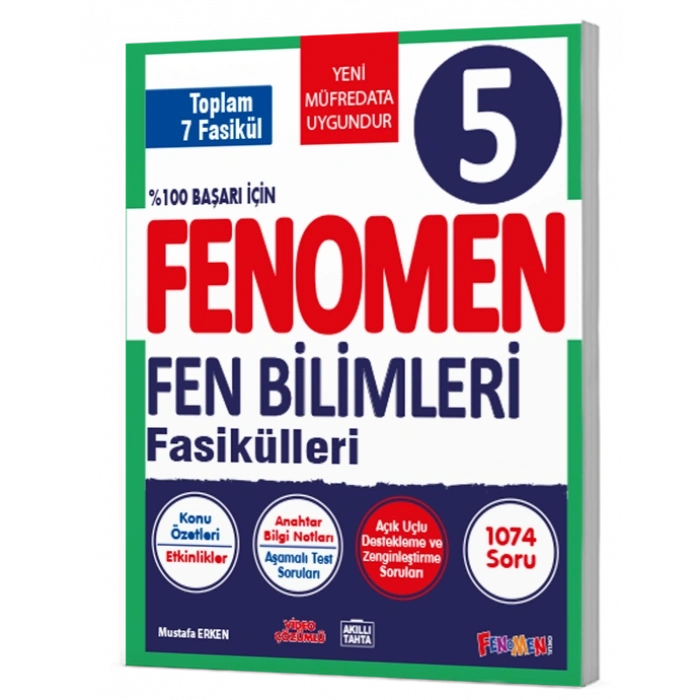FENOMEN 5 FEN BILIMLERI FASIKÜLLERI (TOPLAM 7 FASIKÜL)