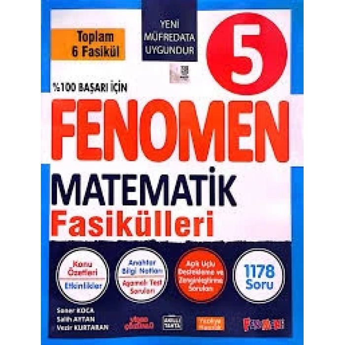 FENOMEN 5 MATEMATİK FASİKÜLLERİ (TOPLAM 6 FASİKÜL)