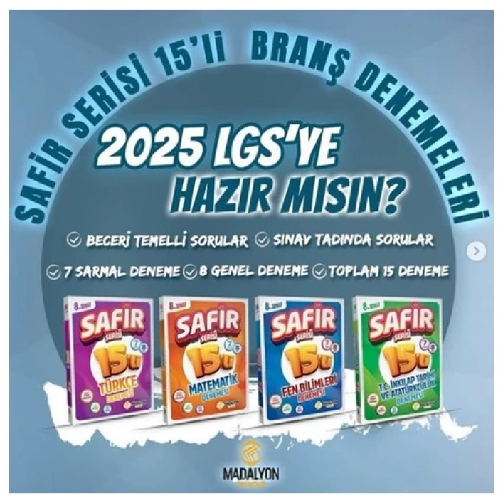 safir madalyon branş deneme seti